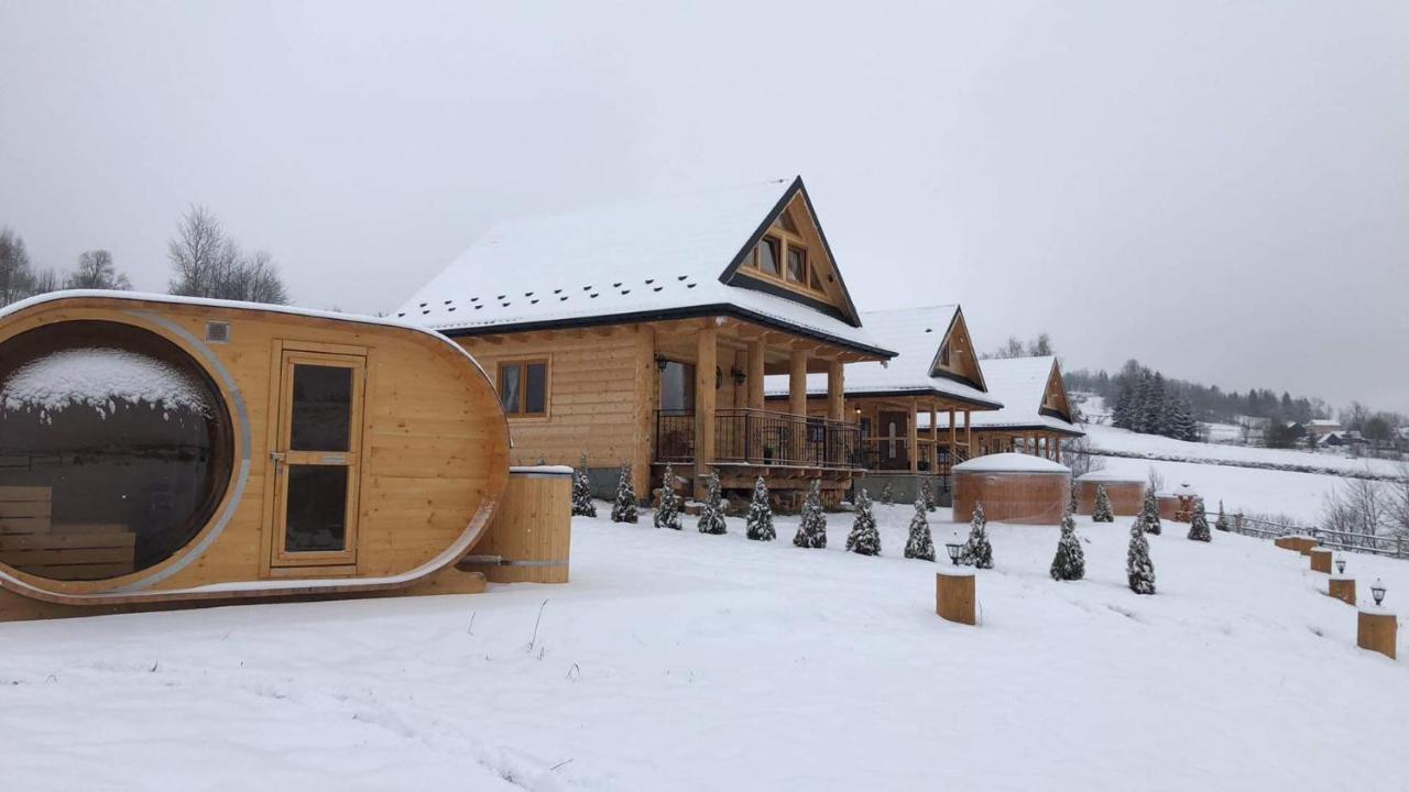 Domki Gorce Klikuszowa Sauna Jacuzzi Bagian luar foto