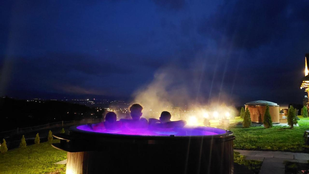 Domki Gorce Klikuszowa Sauna Jacuzzi Bagian luar foto