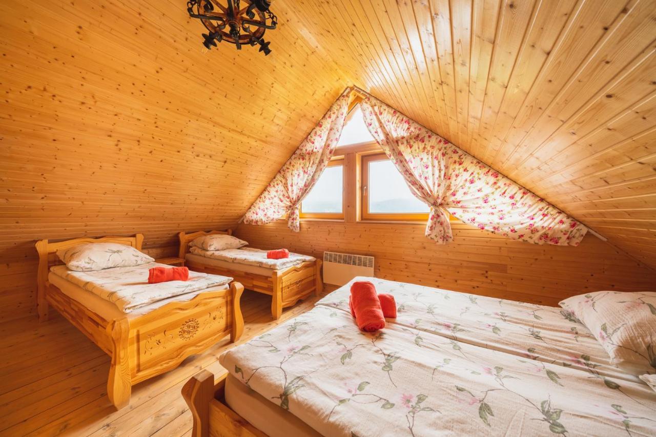Domki Gorce Klikuszowa Sauna Jacuzzi Bagian luar foto