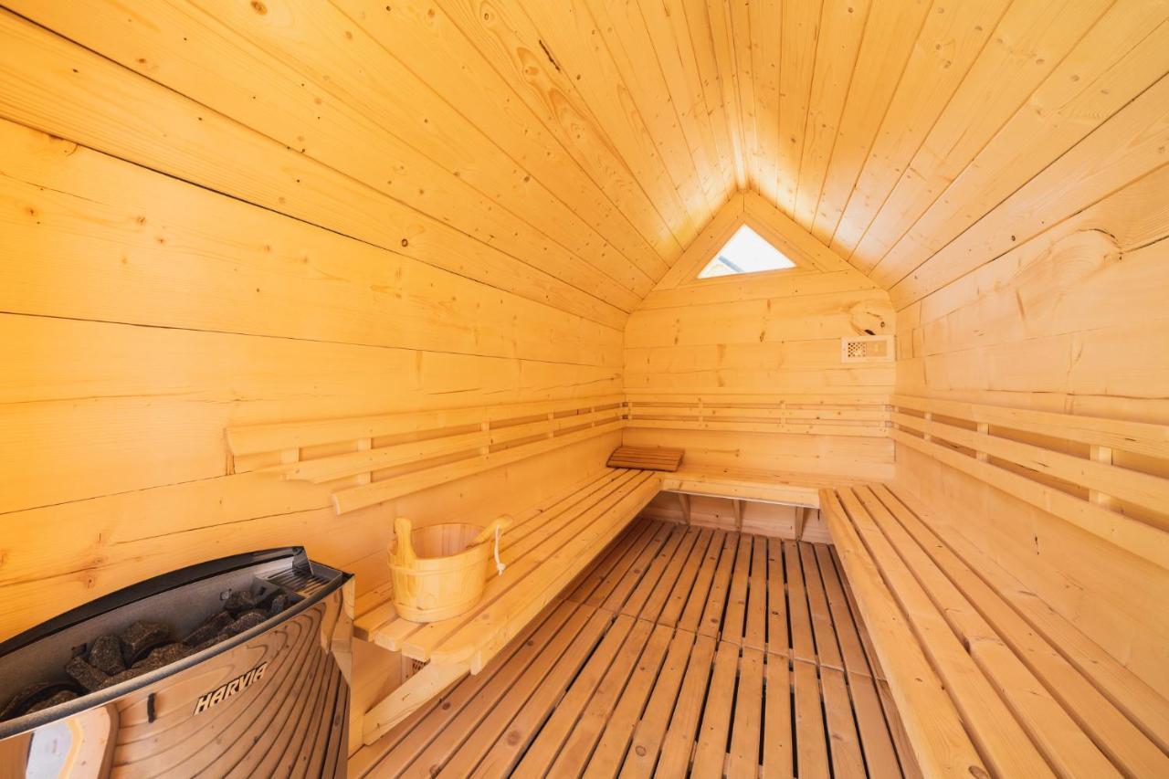 Domki Gorce Klikuszowa Sauna Jacuzzi Bagian luar foto